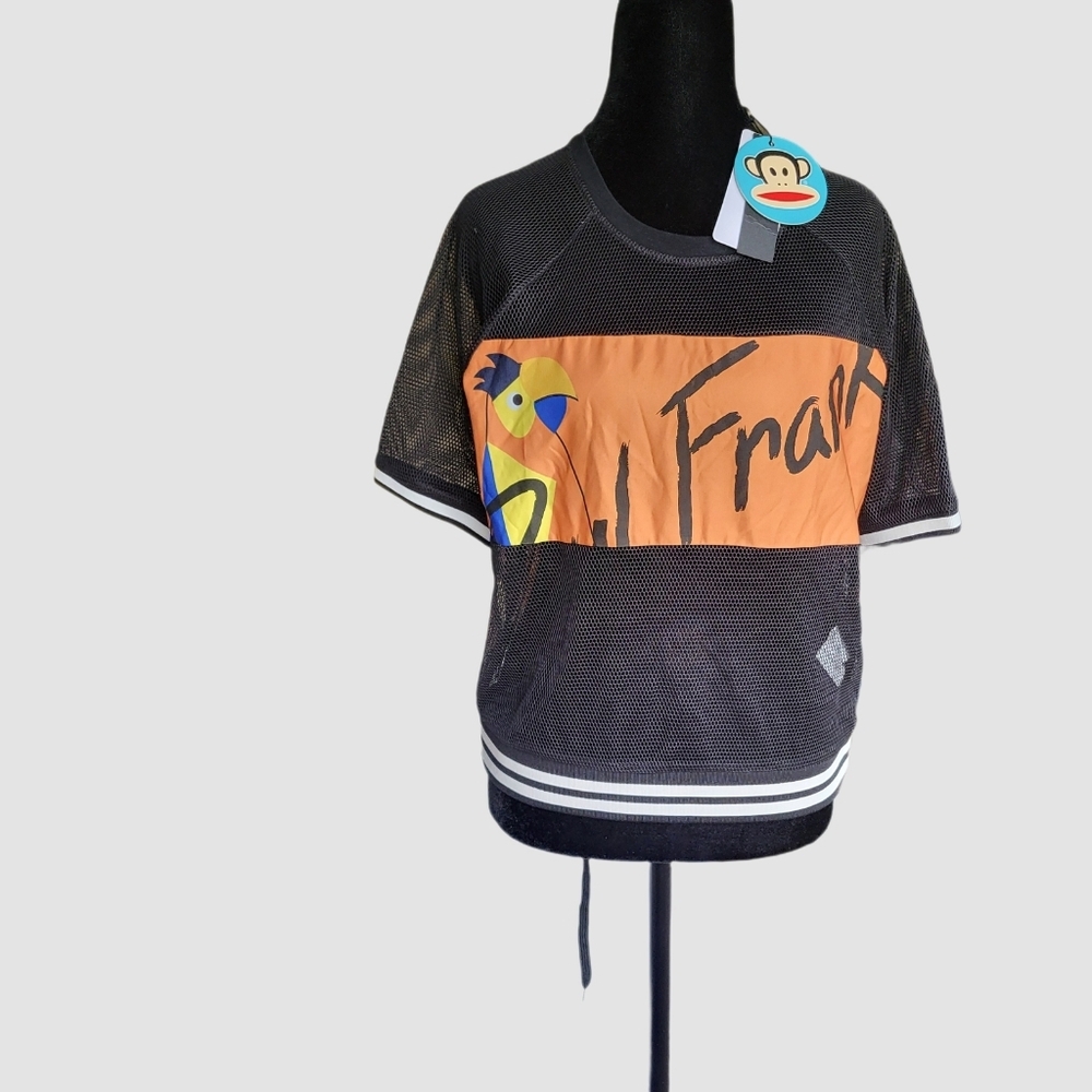 Paul Frank Mesh Short Sleeve Top Size Medium NWT